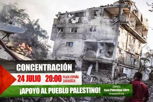 Concentración Palestina Libre. 24.07.14